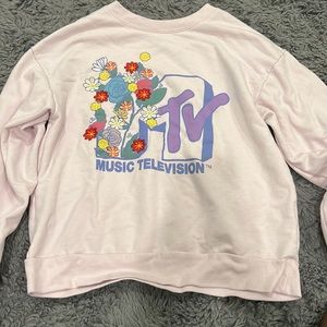 MTv light pink sweatshirt